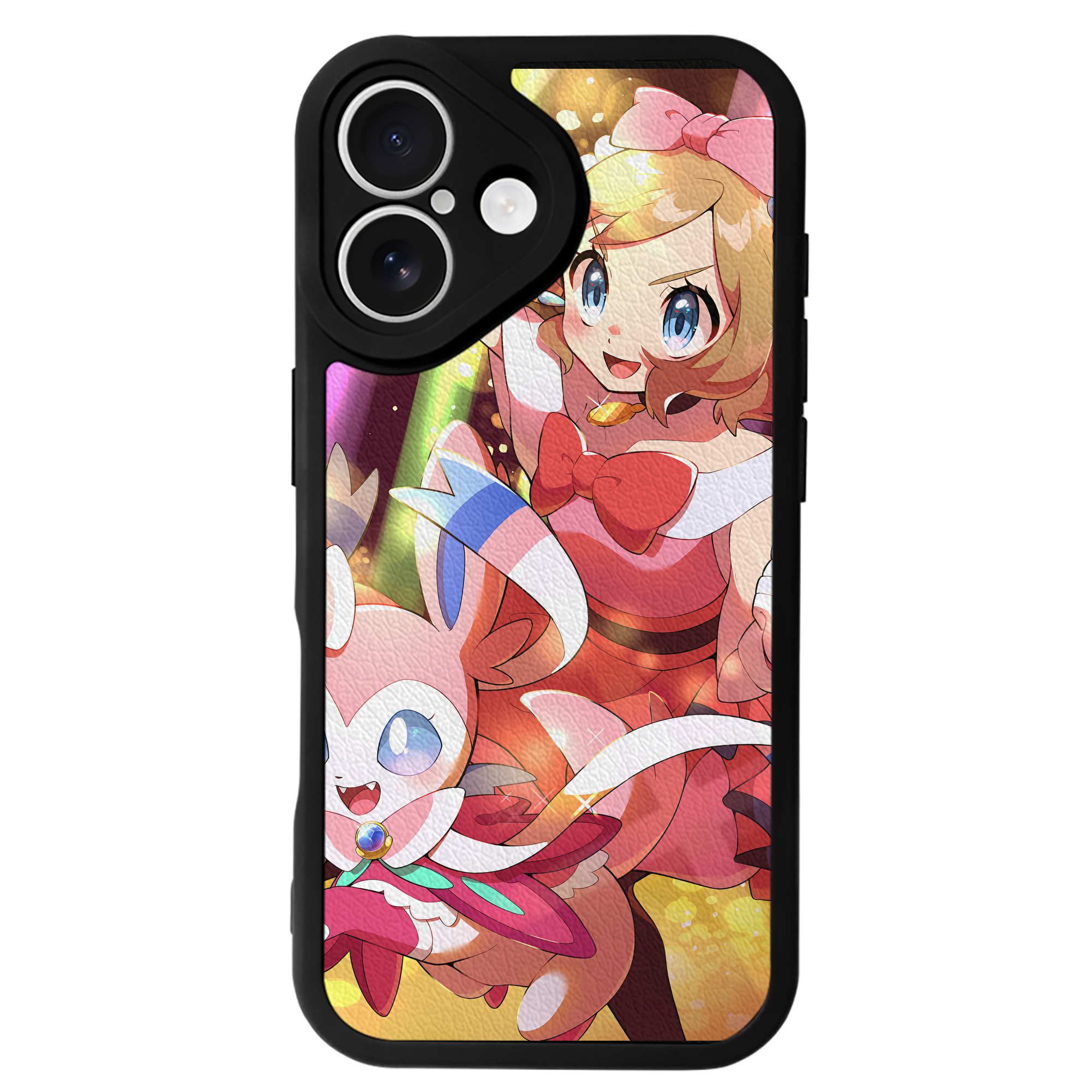 （画像用） ポケットモンスター Pokémon 【iPhone 16シリーズ対応】シリコンスマホケース（レザー調） 材質：シリコン